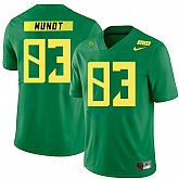 Oregon Ducks 83 Johnny Mundt Apple Green Nike College Football Jersey Dzhi,baseball caps,new era cap wholesale,wholesale hats